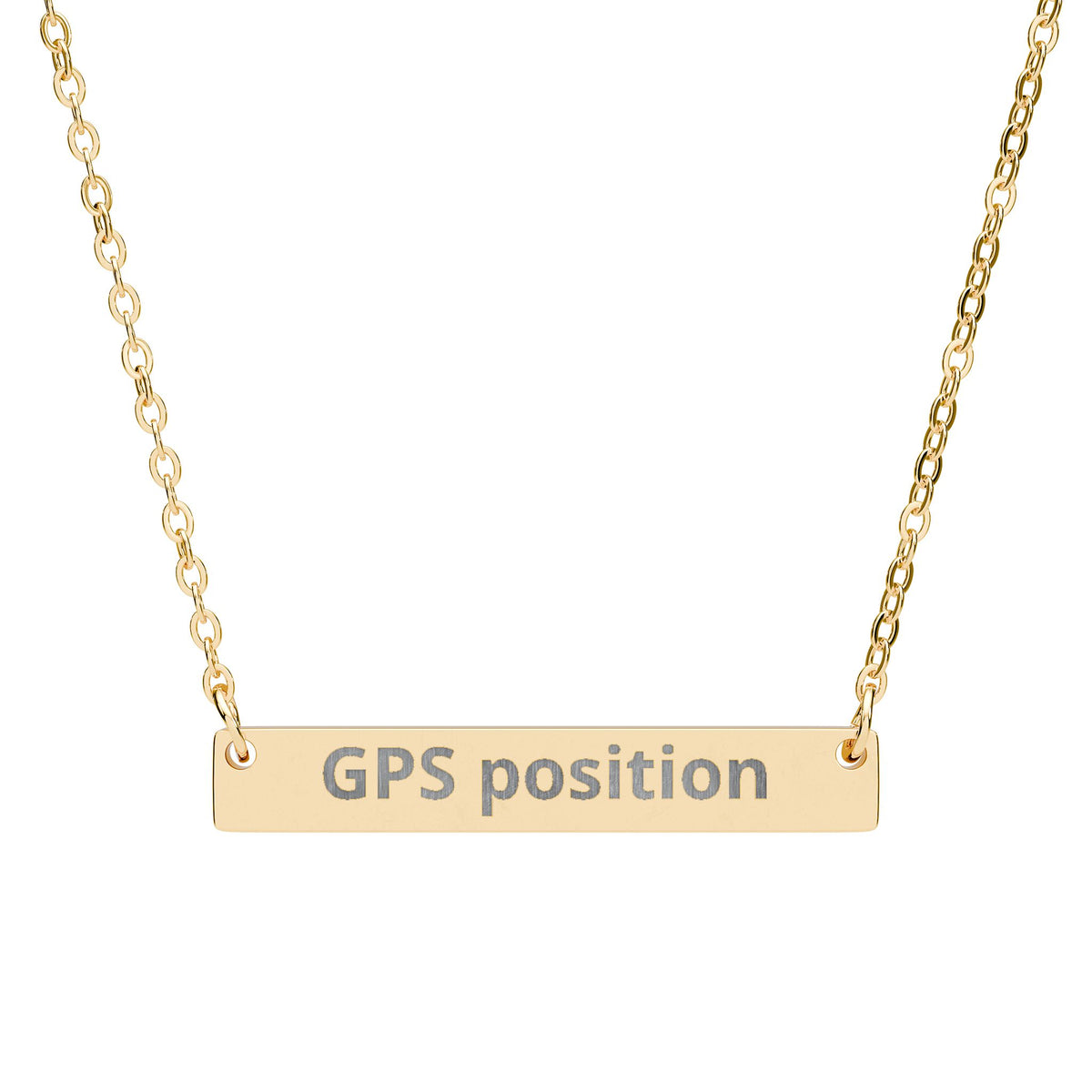 Pendentif Souvenir Linkyworld — Coordonnées GPS gravées